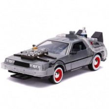 Imagen delorean regreso al futuro parte iii con luz 1/24