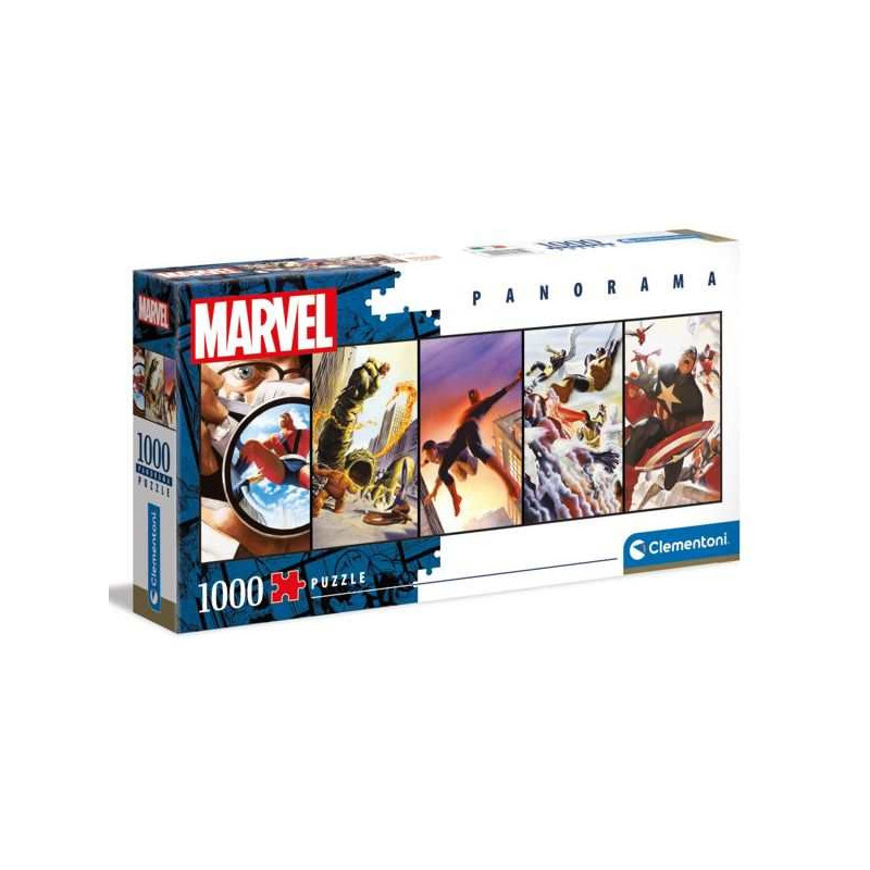 Imagen puzzle clementoni panorama marvel 1000 piezas