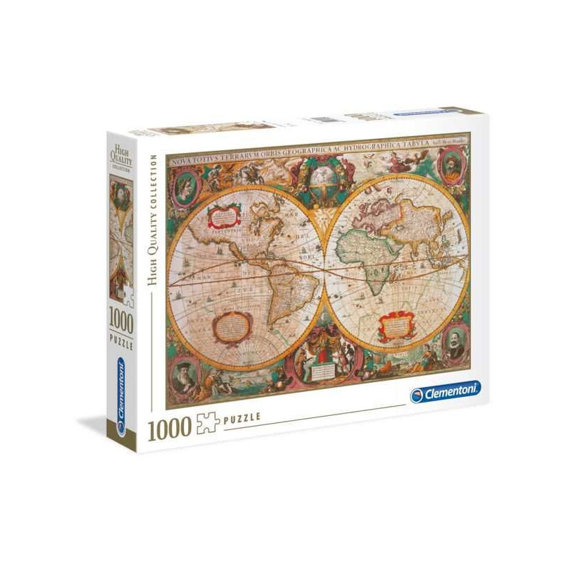 Imagen puzzle clementoni mapa antiguo 1000 piezas