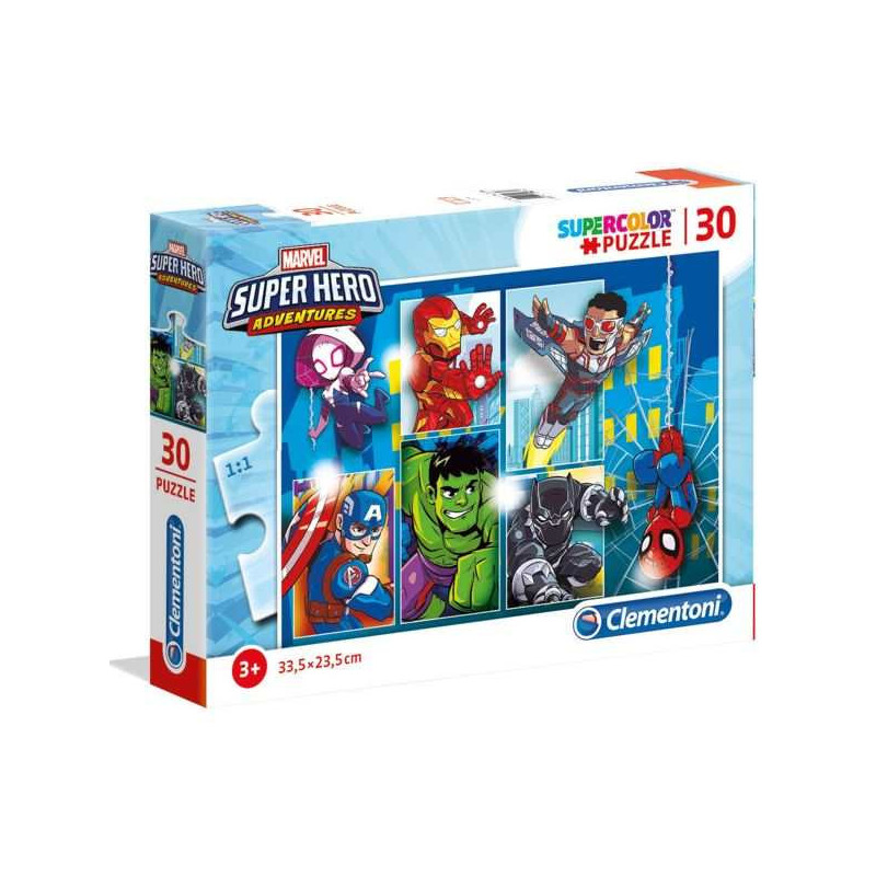 Imagen puzzle clementoni supercolor marvel heroes 30 piez