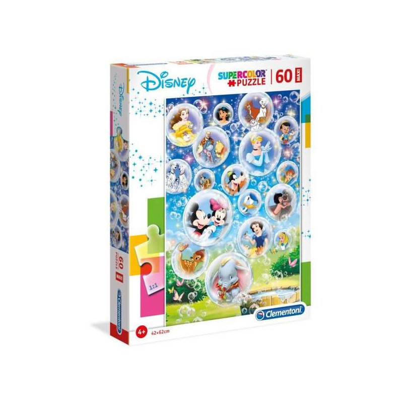 Imagen puzzle clementoni supercolor disney classic 60 pie