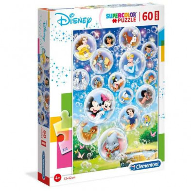 Imagen puzzle clementoni supercolor disney classic 60 pie