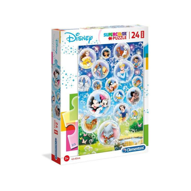 Imagen puzzle clementoni supercolor disney classic 24 pie