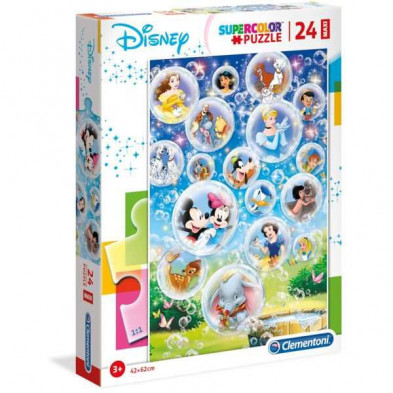 Imagen puzzle clementoni supercolor disney classic 24 pie