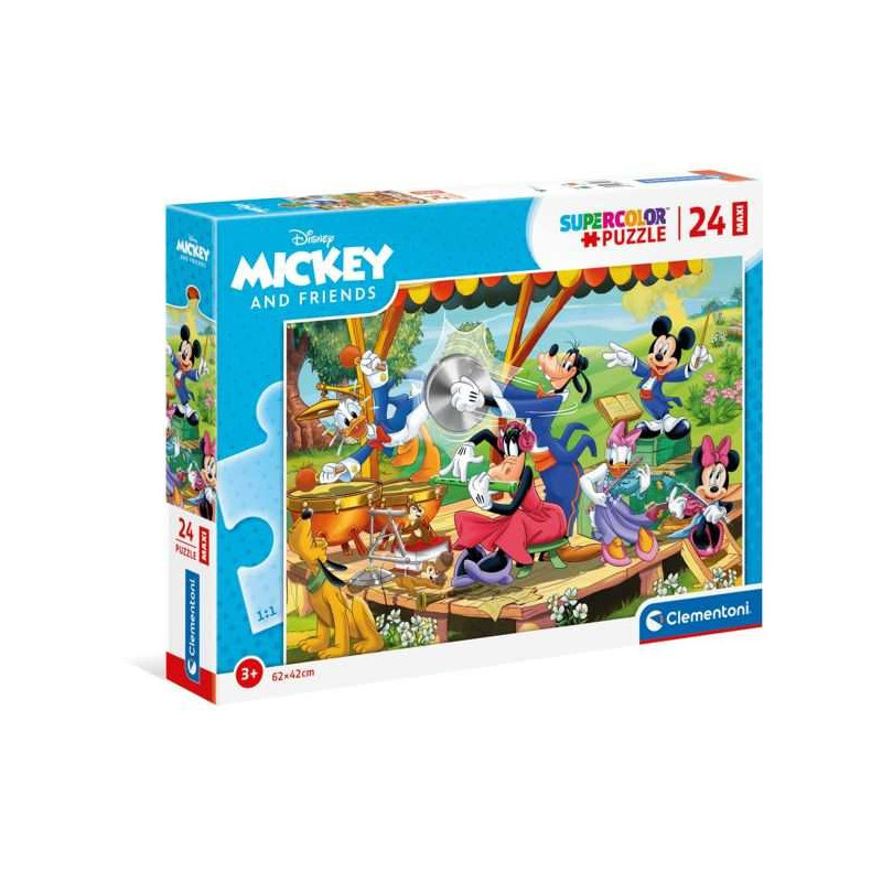 Imagen puzzle clementoni supercolor mickey friends 24 pie