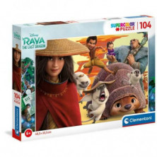 Imagen puzzle clementoni raya disney 104 piezas