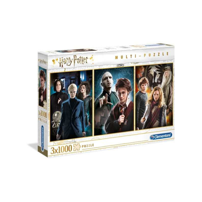 Imagen puzzle clementoni harry potter 3x1000 piezas