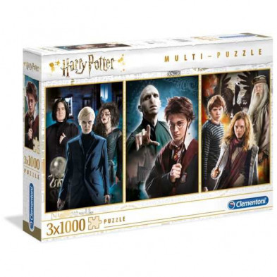 Imagen puzzle clementoni harry potter 3x1000 piezas