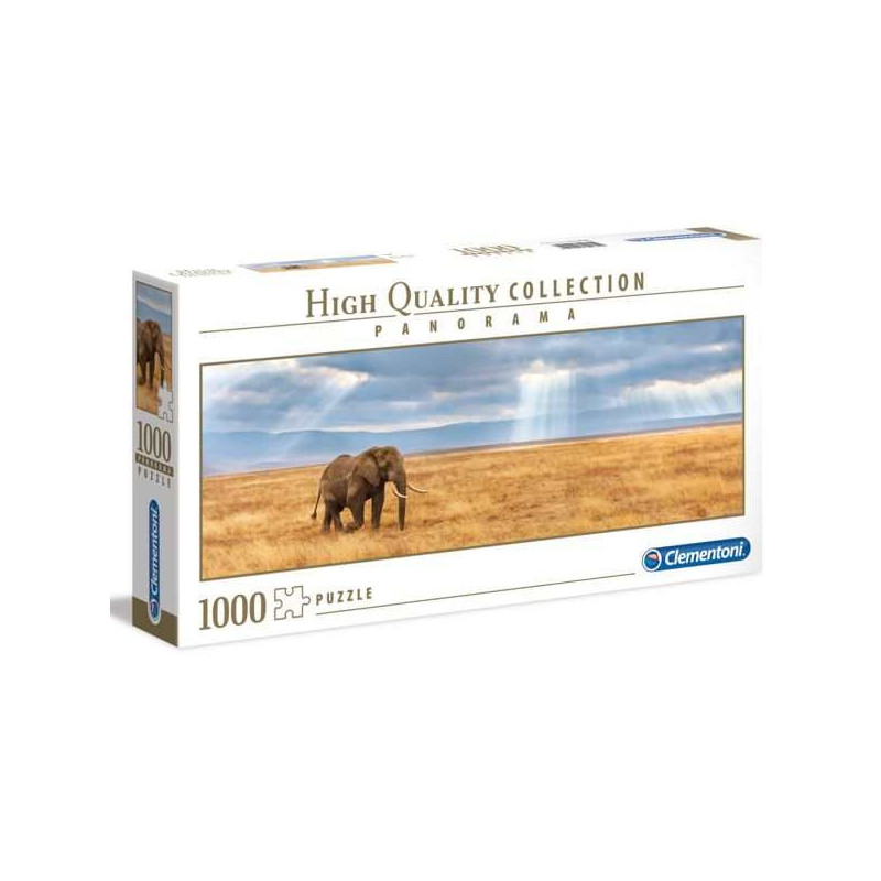 Imagen puzzle clementoni panorama elefante 1000 piezas Imagen puzzle clementoni panorama elefante 1000 piezas