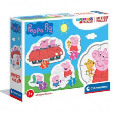 Imagen puzzle clementoni supercolor peppa pig first puzzl