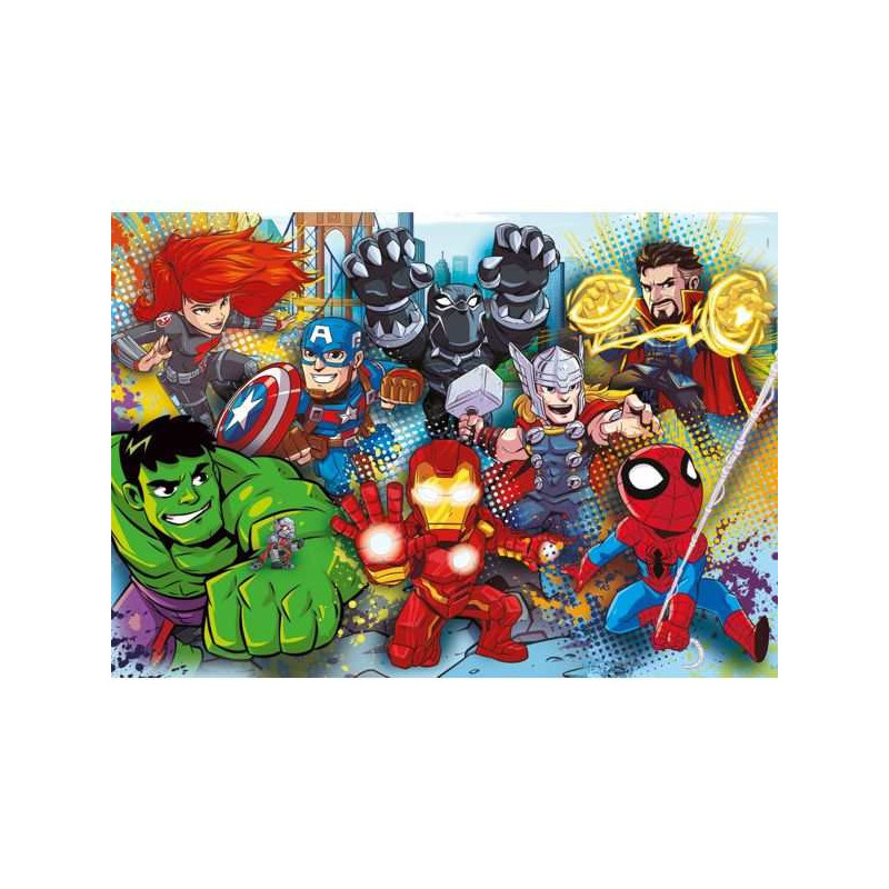 Clementoni Pizarra Magnética Marvel Super Heroes – Dibuja, Borra Y Crea Con Sello – Juguete Educativo Portátil