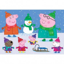 imagen 1 de puzzle clementoni peppa pig 104 piezas