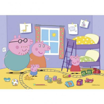 imagen 1 de puzzle clementoni peppa pig 2x20 piezas