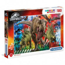 Imagen puzzle clementoni jurassic world 180 piezas