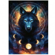 imagen 1 de puzle lobo brillante 500 piezas