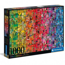 Imagen puzzle clementoni colorboom collage 1000 piezas