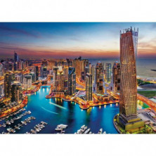 imagen 1 de puzzle clementoni hqc dubai marina 1500 piezas