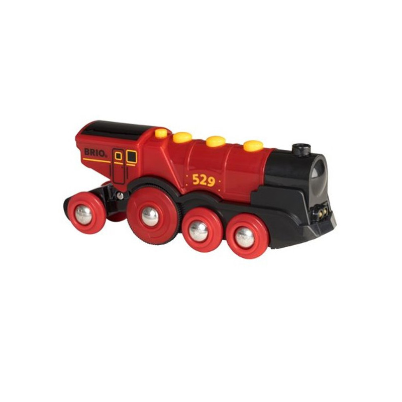 Imagen poderosa locomotora de acción roja brio Imagen poderosa locomotora de acción roja brio