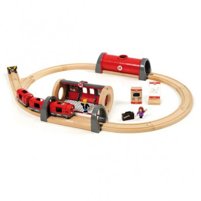 Imagen conjunto de red ferroviaria con metro brio