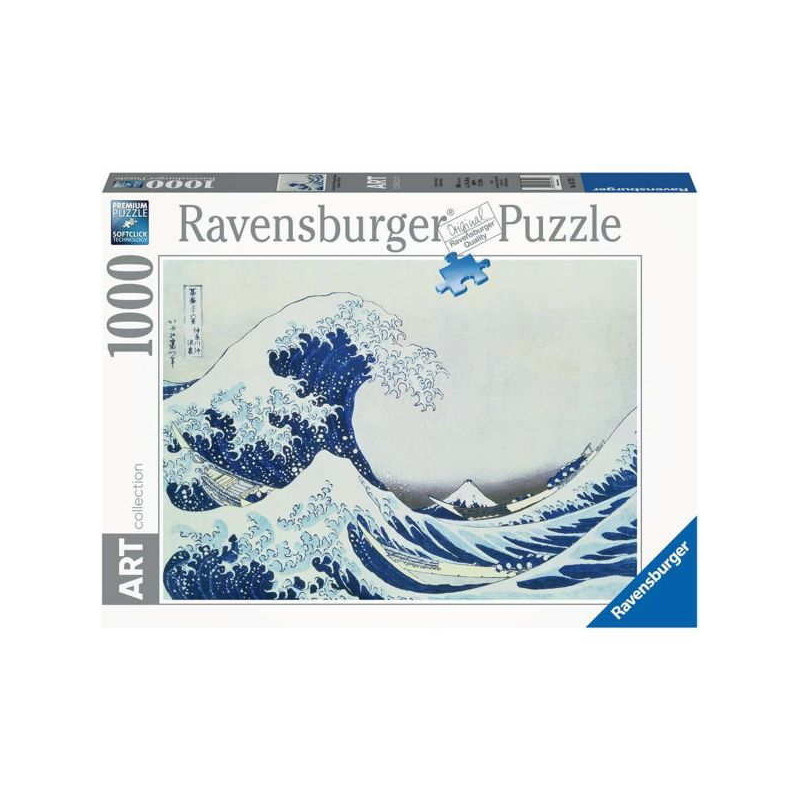 Imagen puzzle ravensburger great wave off kanagawa 1000 p