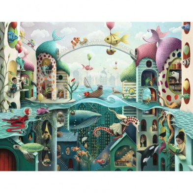 imagen 1 de puzzle ravensburger si los peces pudieran caminar