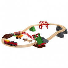imagen 1 de brio set ferroviario de granja con ganado
