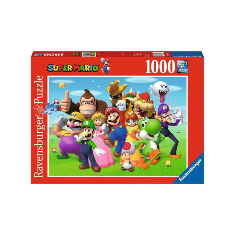 Imagen puzzle ravensburger super mario 1000 piezas