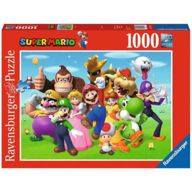 Imagen puzzle ravensburger super mario 1000 piezas