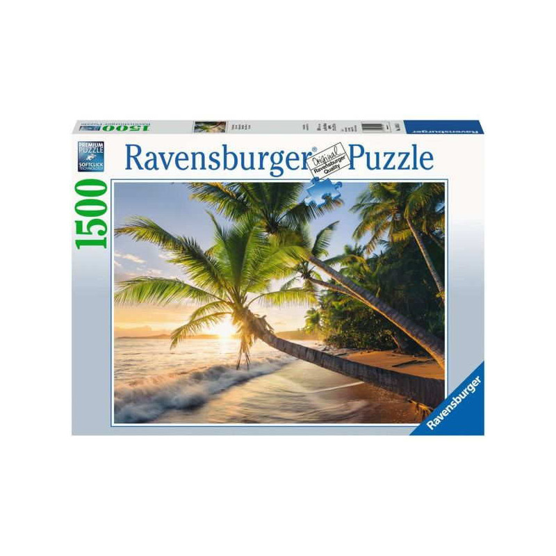 Imagen puzzle ravensburger playa secreta 1500 piezas Imagen puzzle ravensburger playa secreta 1500 piezas