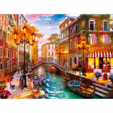 imagen 1 de puzzle clementoni atardecer en venecia 500 piezas