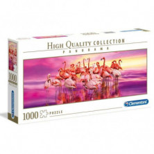 Imagen puzzle clementoni panorama hqc flamingo 1000 pieza