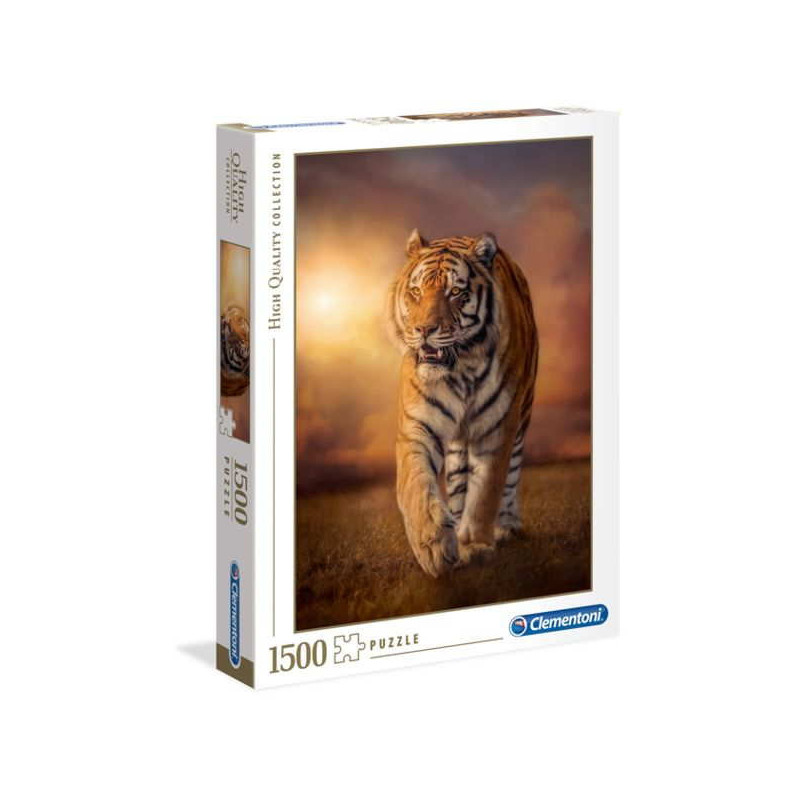 Imagen puzzle clementoni hqc tigre al atardecer 1500 piez