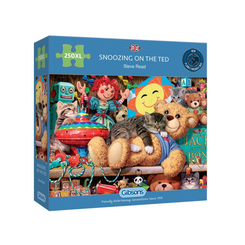 Imagen puzzle durmiendo con ted 250 piezas gibsons