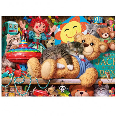 imagen 1 de puzzle durmiendo con ted 250 piezas gibsons