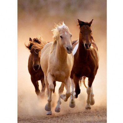 imagen 1 de puzle clementoni caballos corriendo 1000 piezas
