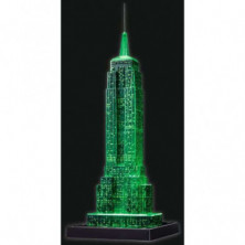 imagen 6 de puzle 3d empire state buildind con luz 216 piezas