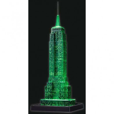 imagen 6 de puzle 3d empire state buildind con luz 216 piezas