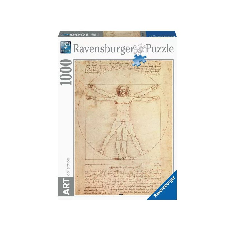 Imagen puzle da vinci el hombre de vitruvio 1000 piezas Imagen puzle da vinci el hombre de vitruvio 1000 piezas
