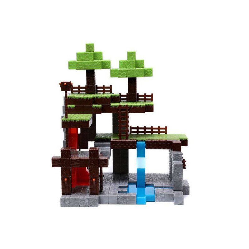 Imagen mundo minecraft con 2 figuras