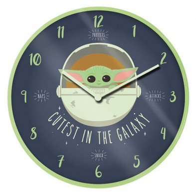 Imagen reloj de pared mandalorian cutest in the galaxy