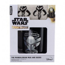 Imagen set de taza y calcetines the mandalorian