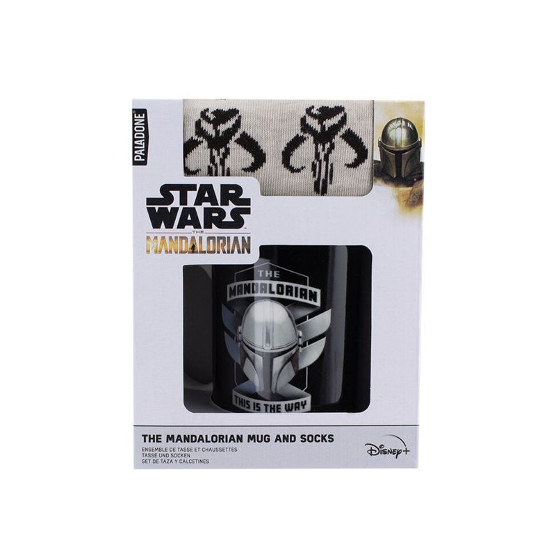 Imagen set de taza y calcetines the mandalorian
