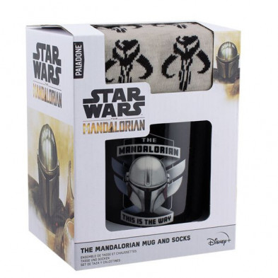 imagen 3 de set de taza y calcetines the mandalorian
