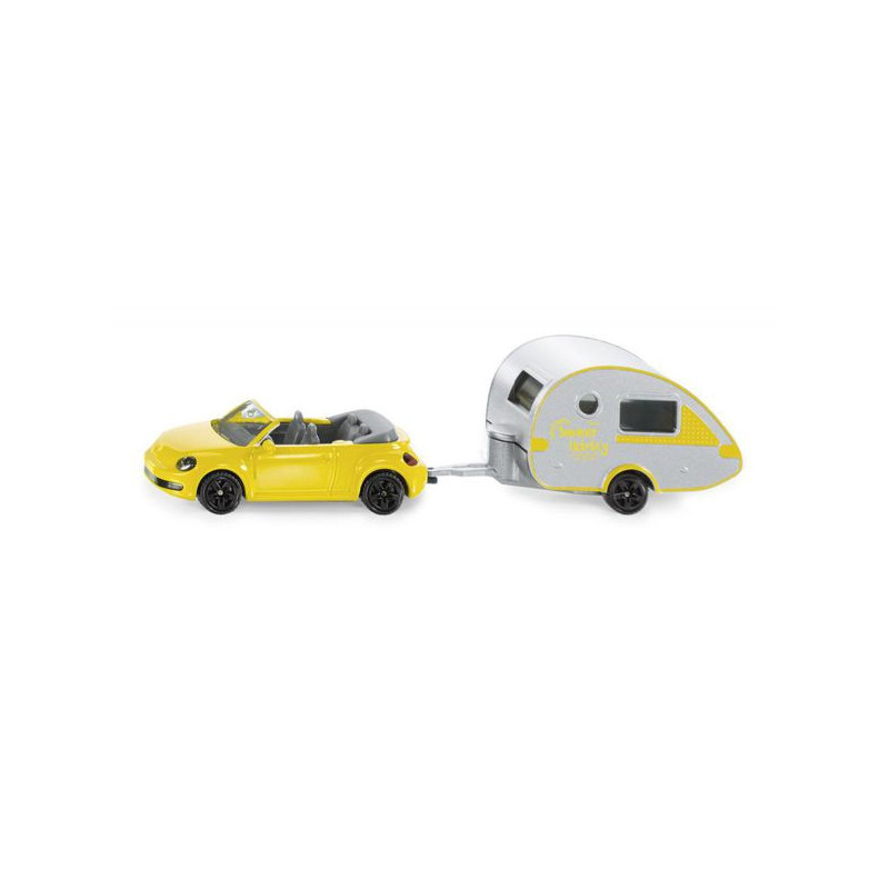 Imagen coche con caravana 16.4x3.6x4.1cm