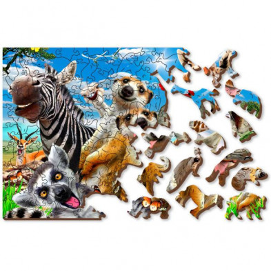 imagen 1 de puzzle de madera welcome to africa -l-