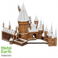 Imagen hogwarts con nieve harry potter metalearth