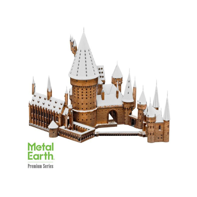 Imagen hogwarts con nieve harry potter metalearth