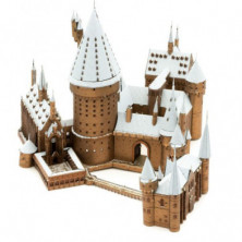 imagen 3 de hogwarts con nieve harry potter metalearth