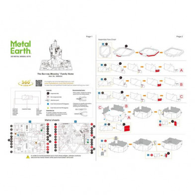 imagen 5 de hogwarts la madriguera harry potter metalearth 3d