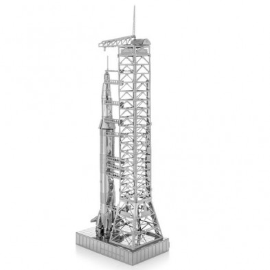 imagen 3 de apollo saturn v with gantry metalearth 3d